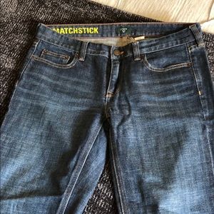 J crew Matchstick jeans in dark wash